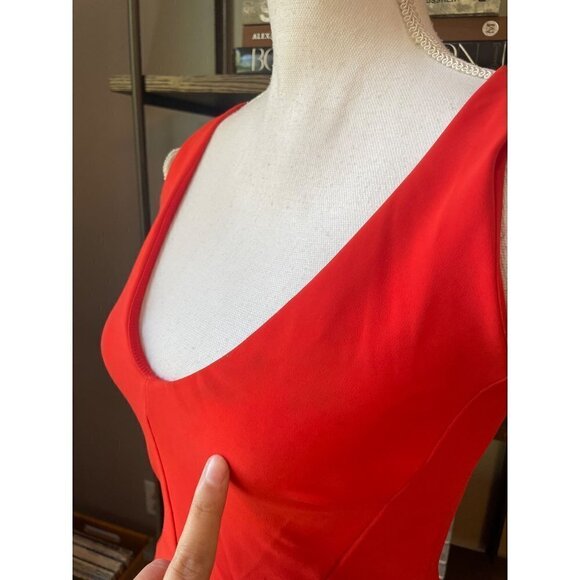 La Petite Robe di Chiara Boni Corie Dress Orange Womens Size 42 US 6 - Picture 10 of 15